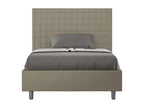 Lit 1 place et demi sans sommier rembourré 120x210 similicuir cappuccino Nidchicshop 94482IRFM