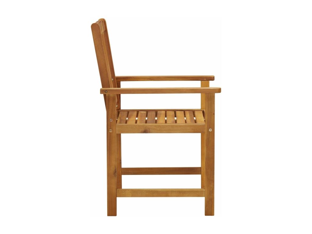 Chaises de jardin avec coussins 4 pièces Bois d'Calmetop massif 56727YOQS