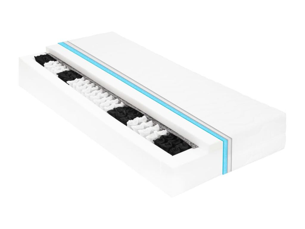 Lit de repos avec matelas 90x200 cm Bois de pin massif 58968BGWK