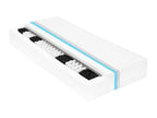 Lit de repos avec matelas 90x200 cm Bois de pin massif 58968BGWK