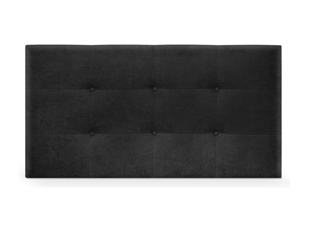 Calmetop Tête de lit en tissu Calmetop 90x60cm Lits 80/90 - Noir 00521FKRA