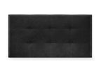 Calmetop Tête de lit en tissu Calmetop 90x60cm Lits 80/90 - Noir 00521FKRA