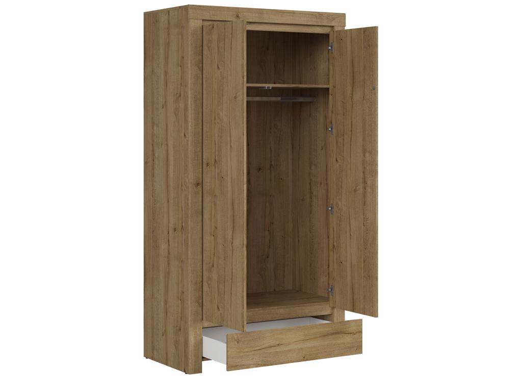 Armoire 2 portes 1 tiroir Nidchicshop Bois 02097IVOT