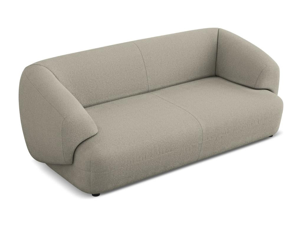 Canapé 3 places en tissu bouclette - beige foncé - Calmetop 99759NHKX