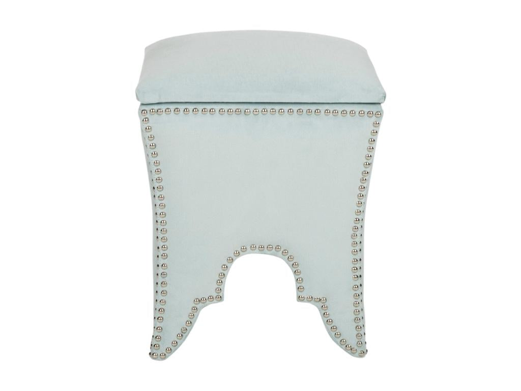 Banc / Ottomane Sauge argentée 41x41x53.59 cm - Calmetop 54890DBAF