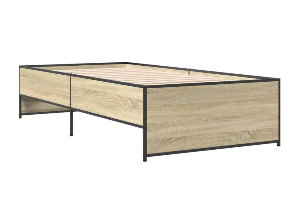 Cadre de lit sans matelas chêne Calmetop 100x200 cm 83628JIKY