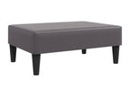 Repose-pied gris 77x55x31 cm similicuir 89623RSBD