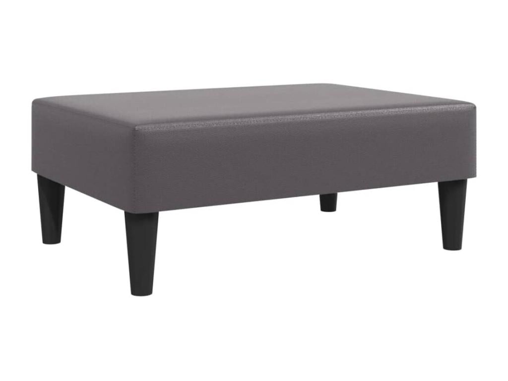 Repose-pied gris 77x55x31 cm similicuir 89623RSBD