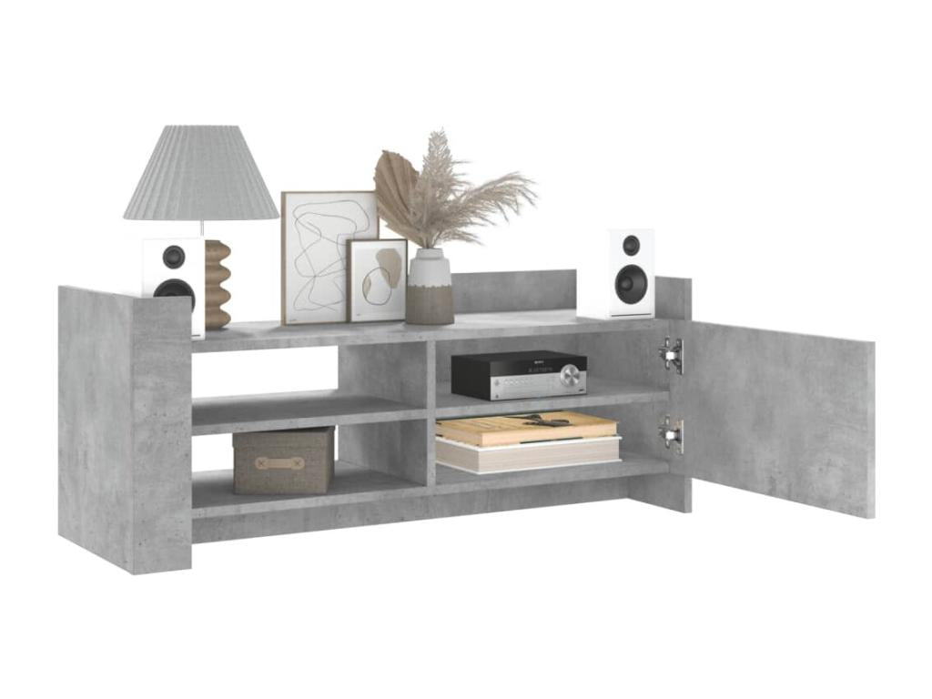 Meuble TV Gris béton 100x35x40 cm Bois d'ingénierie 19998WRLA