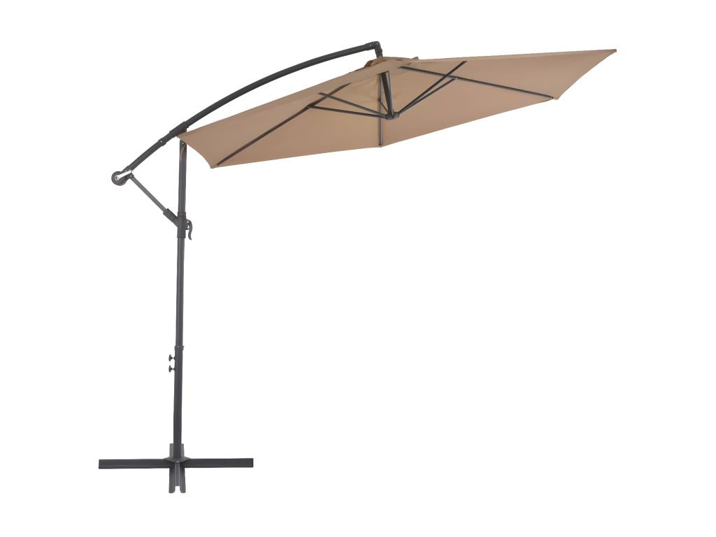 Parasol en porte-à-feux avec poteau en aluminium 300 cm Nidchicshop 61828YXSS