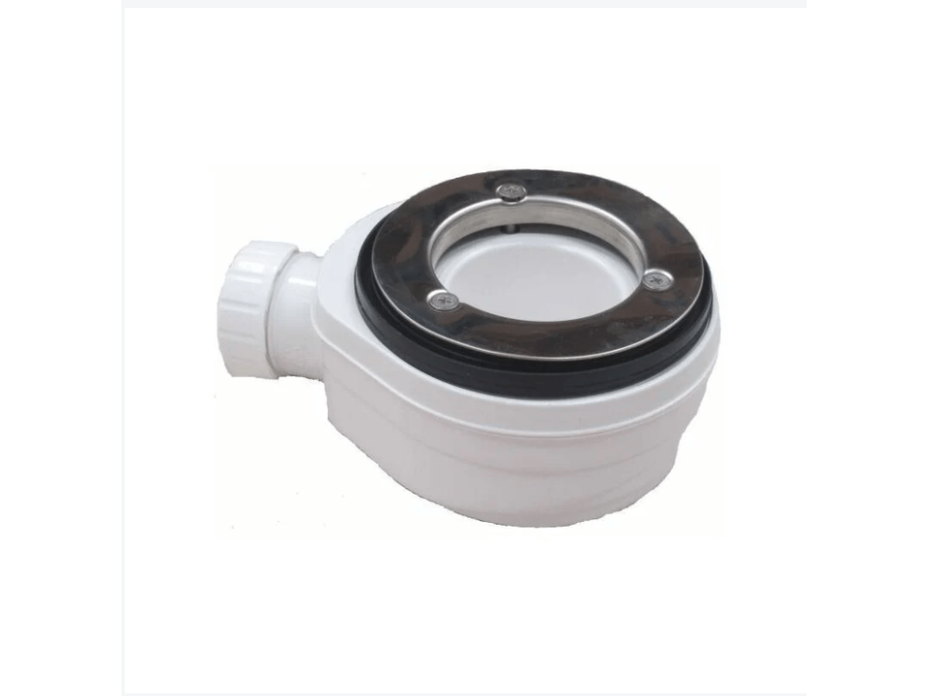 Receveur de Douche 95x135 cm Ligne Calmetop Extra Fin Ivoire Clair Calmetop 1015 en Résine Synthétique et Poudre de Marbre avec Bonde Libre 75025PFUD