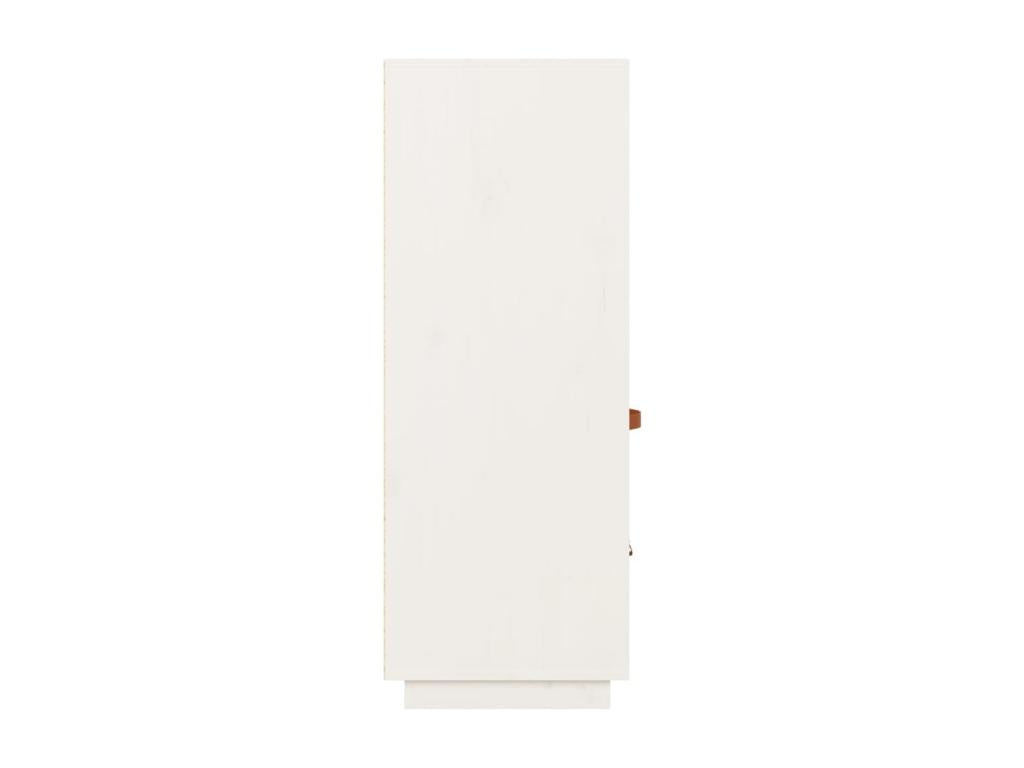 Buffet haut Blanc 67x40x108,5 cm Bois massif de pin 03451XTAP