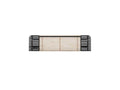 Tête de lit en bois massif Pin blanc/Noir - Nidchicshop 67957YTAC