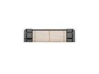 Tête de lit en bois massif Pin blanc/Noir - Nidchicshop 67957YTAC