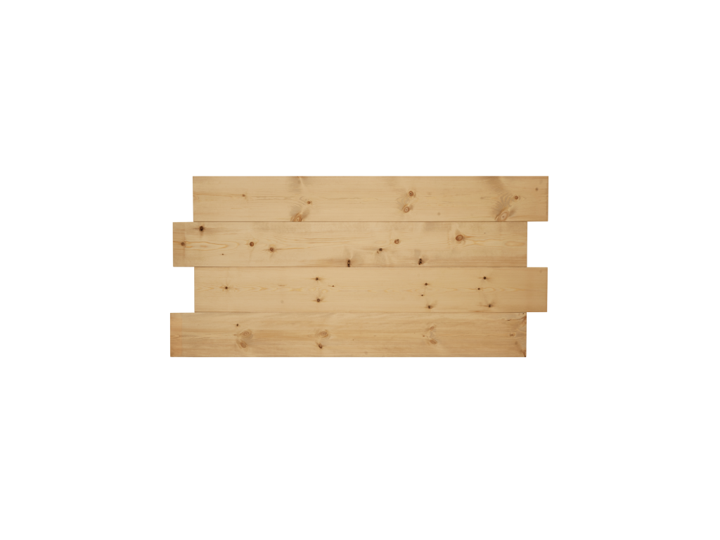 Tête de lit en bois de pin brun clair 160x80cm - Nidchicshop 41627VPWI