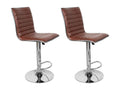 Lot de 2 Chaises de Bar Calmetop 116cm Marron 51865RRMC