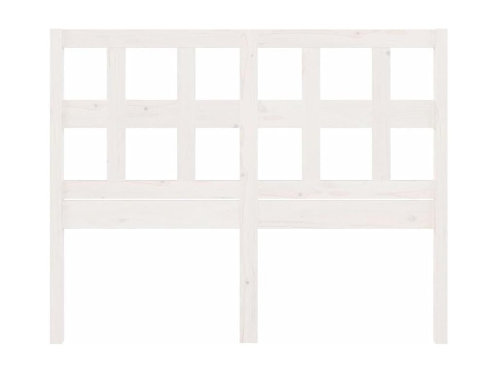 Tête de lit Blanc 205,5x4x100 cm Bois massif de pin 36950IBBL