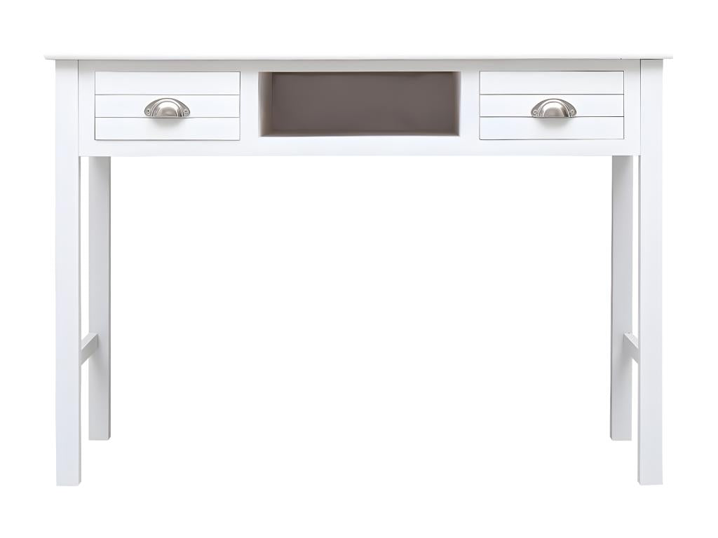 Buffet Blanc 108x45x76 cm Bois de Paulownia massif 23392BJBO