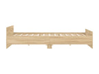 Cadre de lit sans matelas chêne Calmetop 200x200 cm 67724UKOR