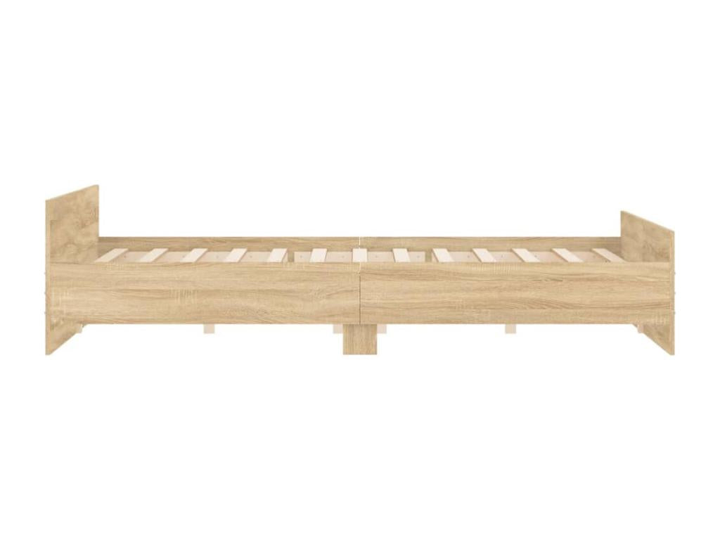 Cadre de lit sans matelas chêne Calmetop 200x200 cm 67724UKOR