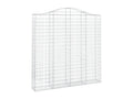 Paniers à gabions arqués 2 pièces 200x30x200/220 cm fer galvanisé 62384BFBK