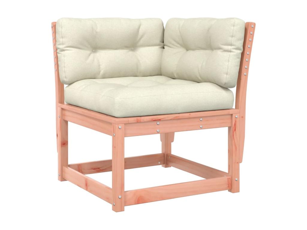 Salon de jardin 5 pcs avec coussins bois massif Nidchicshop 07590JPSX