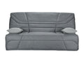 Banquette clic clac tissu 130x190 matelas Starbed 13cm avec coffre de rangement Nidchicshop-Couleur Gris 21862NHCA