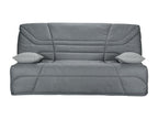 Banquette clic clac tissu 130x190 matelas Starbed 13cm avec coffre de rangement Nidchicshop-Couleur Gris 21862NHCA