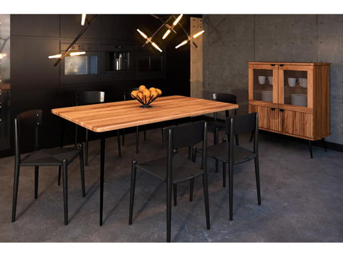 Bohometop - Table en cœur de hêtre huilé naturel 100x150 01205UYAX