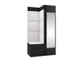 Meuble d'entrée Nidchicshop 382 186x82x46cm Miroir Noir - Blanc Nidchicshop - Stratifié - Faux cuir 48488OMAV
