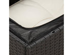 Salon de jardin avec coussins 13 pcs noir résine tressée 21380BCSK