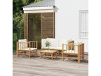 Salon de jardin 5 pcs avec coussins blanc crème Nidchicshop 81887HVXI
