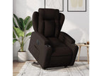 Fauteuil inclinable électrique marron foncé tissu 72033QBES