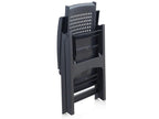 Fauteuil multipositions en métal anthracite 63x85x108 cm 33516IGWT