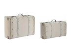 Set de 2 coffres de rangement en polyester blanc 82147XCIP