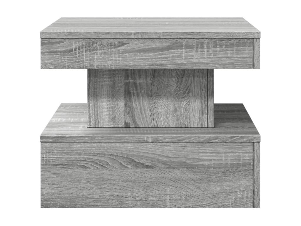 Table basse avec Nidchicshopères LED Nidchicshop gris 50x50x40 87136LFRV