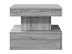 Table basse avec Nidchicshopères LED Nidchicshop gris 50x50x40 87136LFRV
