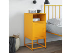Table de chevet jaune moutarde 36x39x78 cm acier 34388YWJF