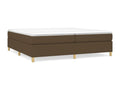 Sommier à Calmetop de lit Marron foncé 200x200 cm Tissu 41705VWZQ