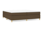 Sommier à Calmetop de lit Marron foncé 200x200 cm Tissu 41705VWZQ