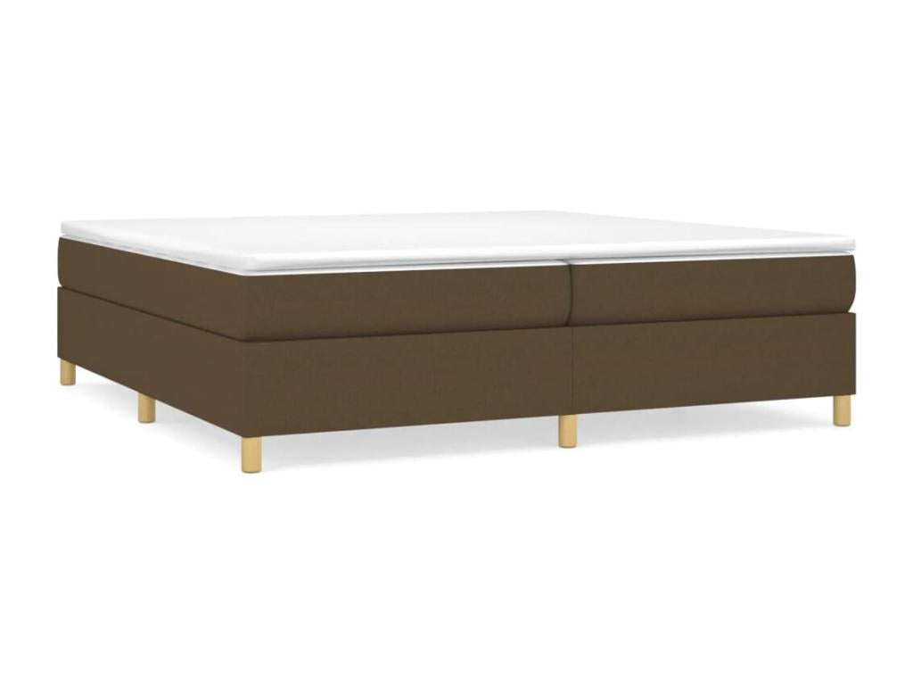 Sommier à Calmetop de lit Marron foncé 200x200 cm Tissu 41705VWZQ