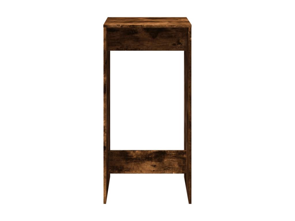 Table de bar chêne fumé 51x50x103.5 cm bois d'ingénierie 71280DGST