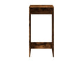 Table de bar chêne fumé 51x50x103.5 cm bois d'ingénierie 71280DGST