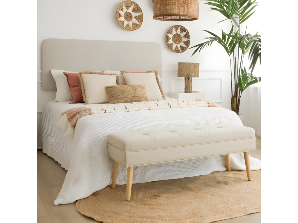 Banc en mdf Beige 119x43 19791RKHN