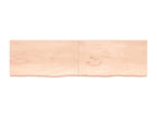 Etagère murale 220x60x 2-6 cm bois de chêne massif non traité 49636QOSY