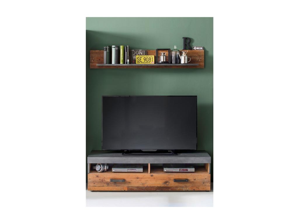 Meuble TV Calmetop Marron 139x41x40 cm Calmetop 07266YPMI