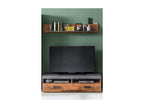 Meuble TV Calmetop Marron 139x41x40 cm Calmetop 07266YPMI