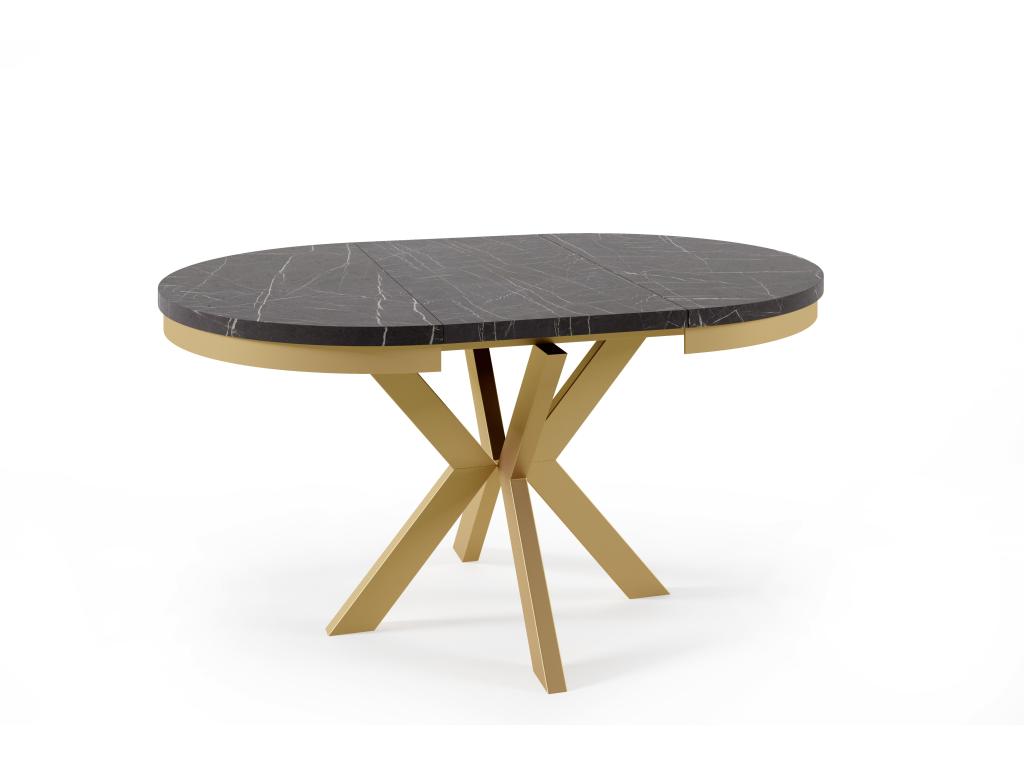 Table À Manger Nidchicshop DT120 120x196x76 Noir 73939NZBD