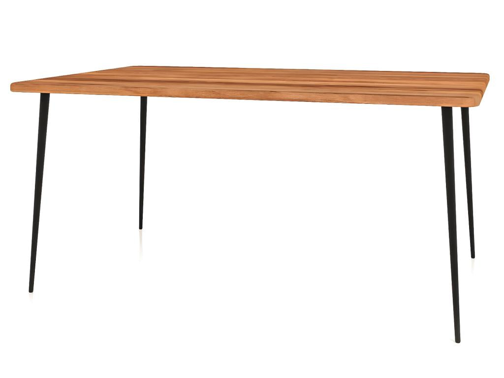 Bohometop - Table en cœur de hêtre huilé naturel 100x150 01205UYAX