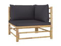 Salon de jardin 10 pcs avec coussins gris foncé Nidchicshop 13429YGPD